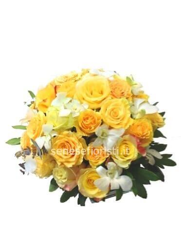 Centrotavola di rose a partire da